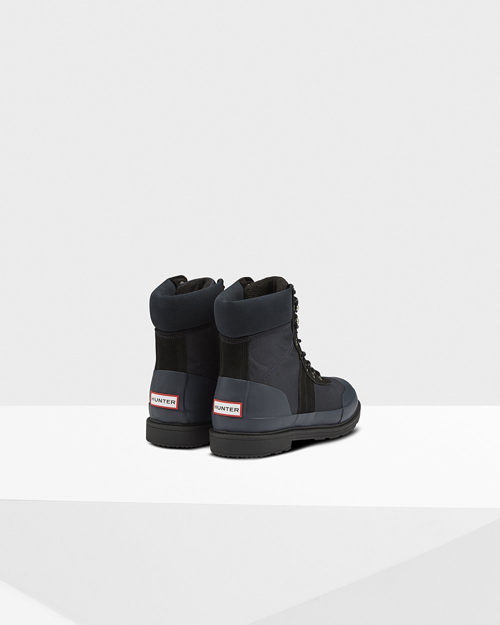 Mens Ankle Boots - Hunter Original Insulated (64OLEYCAJ) - Navy/Black